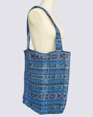 Bolsa de compras compacta ultraligera celeste