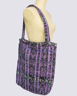 Bolsa de compras compacta ultraligera púrpura