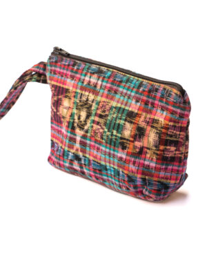 Cosmetiquera tela típica reciclada