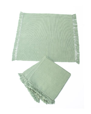 Individuales de mesa verde