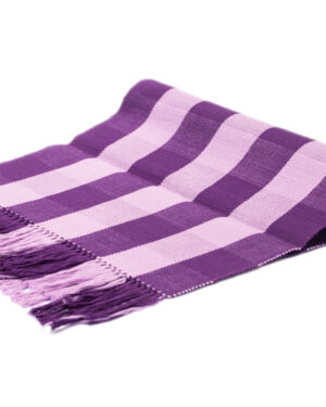 Camino de mesa morado y lila