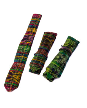 Guarda cubiertos de tela típica reciclada